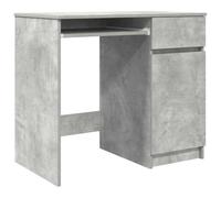 vidaXL Bureau bois d'ingénierie gris béton 86x49x76 cm