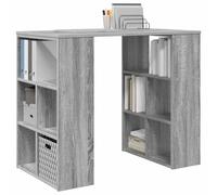 vidaXL Bureau Gris Sonoma 90 x 50 x 75 cm Bois d'ingénierie, Bureau Home Office, Station d'écriture Moderne, Petite Table, Station de Travail stylée, Bois Durable