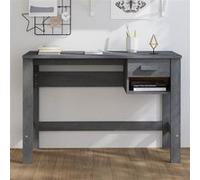 VIDAXL Bureau HAMAR - Gris foncé