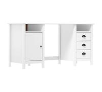 VidaXL Bureau Hill Blanc