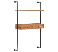 vidaXL Bureau mural 90x40x170 cm - Acacia solide