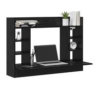 vidaXL Bureau Mural Chêne Noir 105x48x75 cm en Bois d'Ingénierie