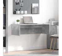 VIDAXL Bureau mural gris béton 100 x 45 x 30 cm en bois d'ingénierie