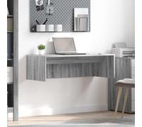 vidaXL Bureau mural Gris Sonoma 100 x 45 x 30 cm Bois d'ingénierie