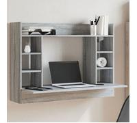 vidaXL Bureau mural Sonoma gris 105 x 48 x 75 cm en bois d'ingénierie