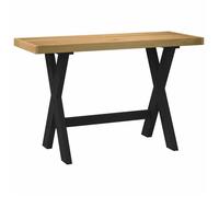 vidaXL Bureau NOAIN pieds en forme de X 120x50x75 cm bois massif pin, bureau d'écriture, bureau de travail, bureau à domicile, bureau d'étude
