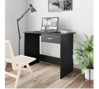 vidaXL Bureau Noir Bois d’ingénierie