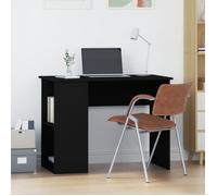 vidaXL Bureau Noir 100x55x75 cm Bois d'ingénierie, Bureau d'ordinateur, Bureau Debout, Table d'écriture, Bureau d'étude, mobilier de Bureau à Domicile