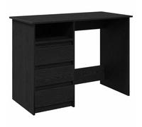 vidaXL Bureau noir 102x50x75 cm bois d'ingénierie