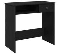 vidaXL Bureau 80x40x75 cm Aggloméré Noir – Bureau d'ordinateur avec rangement