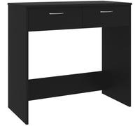 vidaXL Bureau Table d'ordinateur Noir 80x40x75 cm Aggloméré