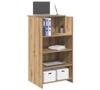 vidaXL Bureau réception chêne artisanal 55x50x103,5 cm bois ingénierie Multicolore