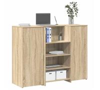 vidaXL Bureau réception Chêne sonoma – Bois d'ingénierie 135x50x103,5 cm