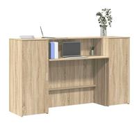 Vidaxl Bureau Réception Chêne Sonoma 180x50x103,5 Cm Bois D'ingénierie Multicolore