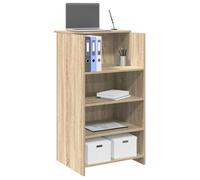vidaXL Bureau de réception Chêne Sonoma – Bois d'ingénierie 55×50×103,5 cm