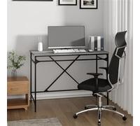 vidaXL Bureau sonoma gris 100x50x75 cm bois d'ingénierie et fer