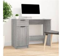 vidaXL Bureau Sonoma gris 100x50x75 cm Bois d'ingénierie 817127