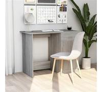 vidaXL Bureau avec porte - Gris