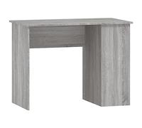 vidaXL Bureau Sonoma Gris 100x55x75 cm Bois d'ingénierie, Bureau d'ordinateur, Bureau Debout, Table d'écriture, Bureau d'étude