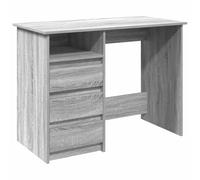 vidaXL Bureau Sonoma 102x50x75 cm bois d'ingénierie Gris