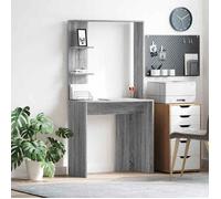 vidaXL Bureau Sonoma gris 78.5 x 37 x 154.5 cm Bois d'ingénierie 869343