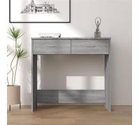 vidaXL Bureau Sonoma gris 80x40x75 cm Bois d'ingénierie 815475