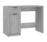 vidaXL Bureau Table d'Ordinateur Table de Travail Meuble Informatique Meuble d'Etude Ecriture Sonoma Gris 100x50x75 cm Bois d'Ingénierie