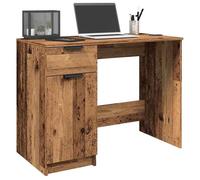 vidaXL Bureau vieux bois 100x50x75 cm bois d'ingénierie Marron