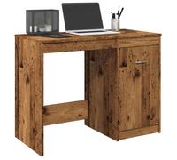 vidaXL Bureau Vieux bois en bois d'ingénierie marron 100x50x76 cm