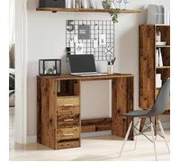vidaXL Bureau Vieux Bois 102x50x76 cm Bois d'ingénierie Marron