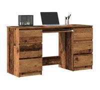 vidaXL Bureau vieux bois 140x50x77 cm bois d'ingénierie Marron G