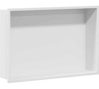vidaXL Cabine de douche blanche 45 x 30 x 9,5 cm en acier inoxydable