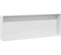 vidaXL Cabine de douche blanche 90 x 30 x 9,5 cm en acier inoxydable