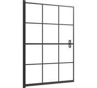 vidaXL Cabine de douche ESG 100x140 cm noir