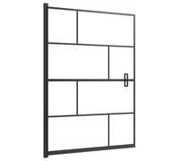 vidaXL Cabine de douche ESG 100x140 cm noir