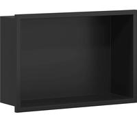 Niche de douche en acier inoxydable - vidaXL - Noir - 30x20x9,5 cm - Montage mural - Design minimaliste