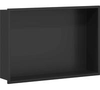 vidaXL Cabine de douche en acier inoxydable 45 x 30 x 9,5 cm Noir – Résistant à la rouille