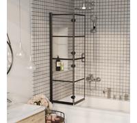 vidaXL Cabine de douche Pliable 80x140 cm Noir
