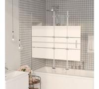 vidaXL Cabine de douche pliante ESG 120x140 cm Blanc