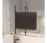 vidaXL Cabine de douche pliante ESG 120x140 cm Noir