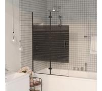 vidaXL Cabine de douche pliante ESG 80x140 cm noir