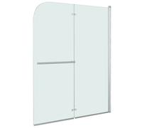 vidaXL Cabine de douche pliante 2 panneaux ESG 95 x 140 cm