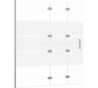 vidaXL Cabine de douche pliante ESG 120x140 cm Blanc