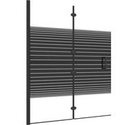 vidaXL Cabine de douche pliante ESG 120x140 cm Noir
