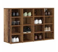 vidaXL Cabinet à Chaussures avec étagère Bois Ancien 103 x 30 x 67 cm, Meuble à Chaussures rectangulaire Moderne, Rangement Pratique, Organisateur intérieur, Style Minimaliste pour l'entrée