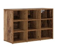 Vidaxl Cabinet À Chaussures Avec Étagère Bois Ancien 52.5 X 30 X 50 Cm