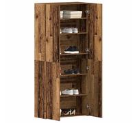 vidaXL Cabinet à Chaussures avec étagère Marron 80 x 35.5 x 180 cm, Étagère à Chaussures Moderne, Meuble de Rangement rectangulaire, Organisateur Polyvalent pour intérieur