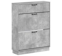 vidaXL Cabinet à Chaussures HOORN 78 x 24 x 100 cm Bois d'ingénierie, Meuble à Chaussures Moderne, Rangement résistant à l'humidité, étagère pour Afficher Vos Chaussures
