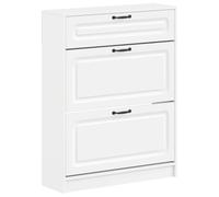 vidaXL Cabinet à Chaussures Utrecht 78 x 24 x 100 cm Bois d'ingénierie, Meuble à Chaussures Moderne, résistant à l'humidité, Rangement Contemporain, étagère stylée