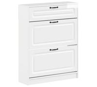 vidaXL Cabinet à Chaussures Utrecht 78 x 24 x 100 cm Bois d'ingénierie, Meuble à Chaussures Moderne, résistant à l'humidité, Rangement Contemporain, étagère stylée
